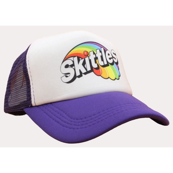 Skittles Trucker Hat Vintage Skittles Hat - Picture 2 of 4